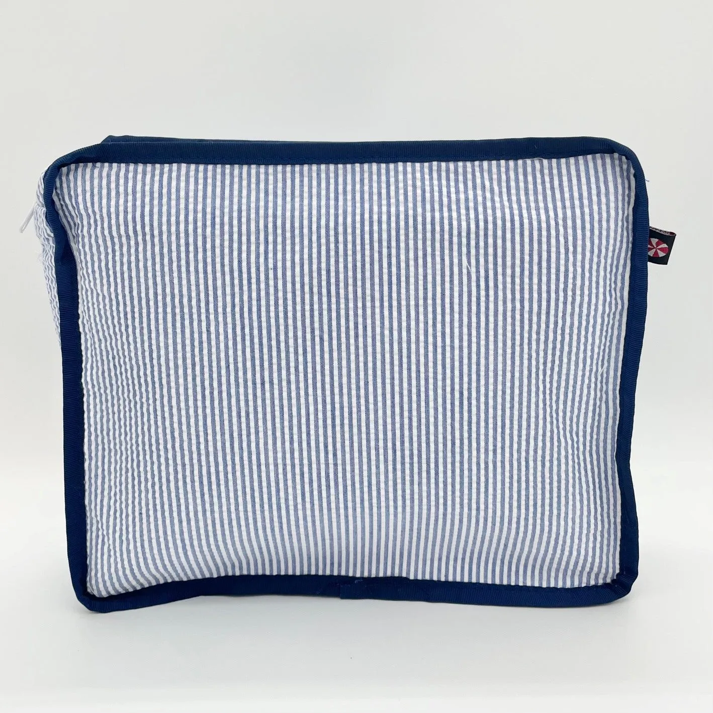 Navy Seersucker Packing Cube Stacking Set