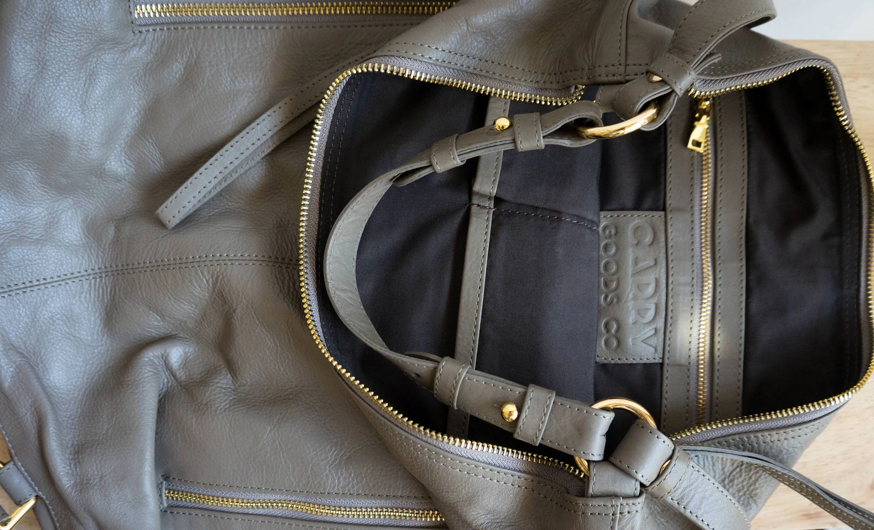 Neve Hobo Convertible Tote in Taupe Grey