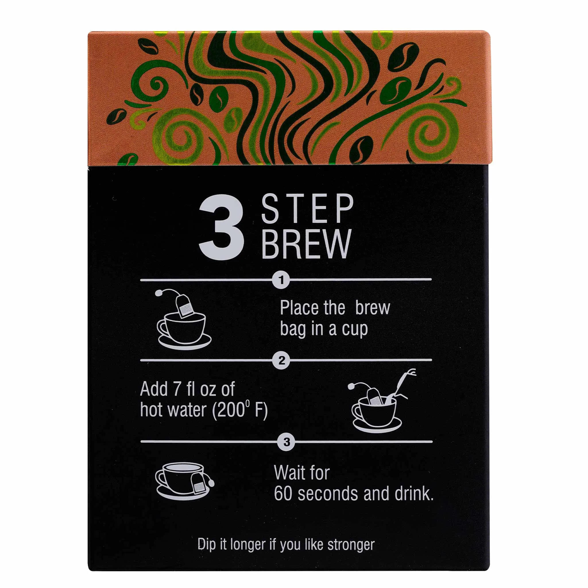(New) Single Serve Ground Coffee Packs, No Machine Needed, Just Add Water, Direct Trade, Hand Roasted & Freshly Ground, Specialty Grade, Nitro Sealed for Freshness, 10 Count (Pack of 1)