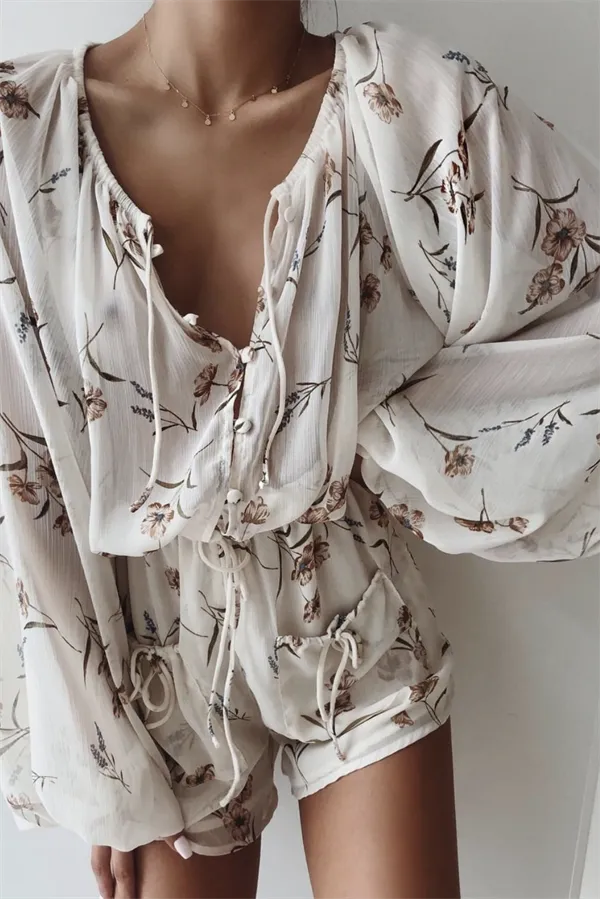 Norah Playsuit - Floral
