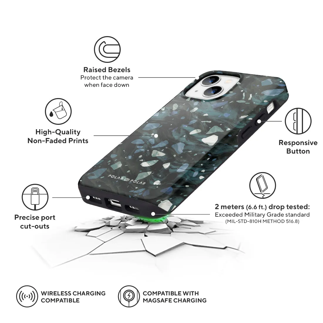 Nordic Terrazzo Gem - iPhone 13 mini Case
