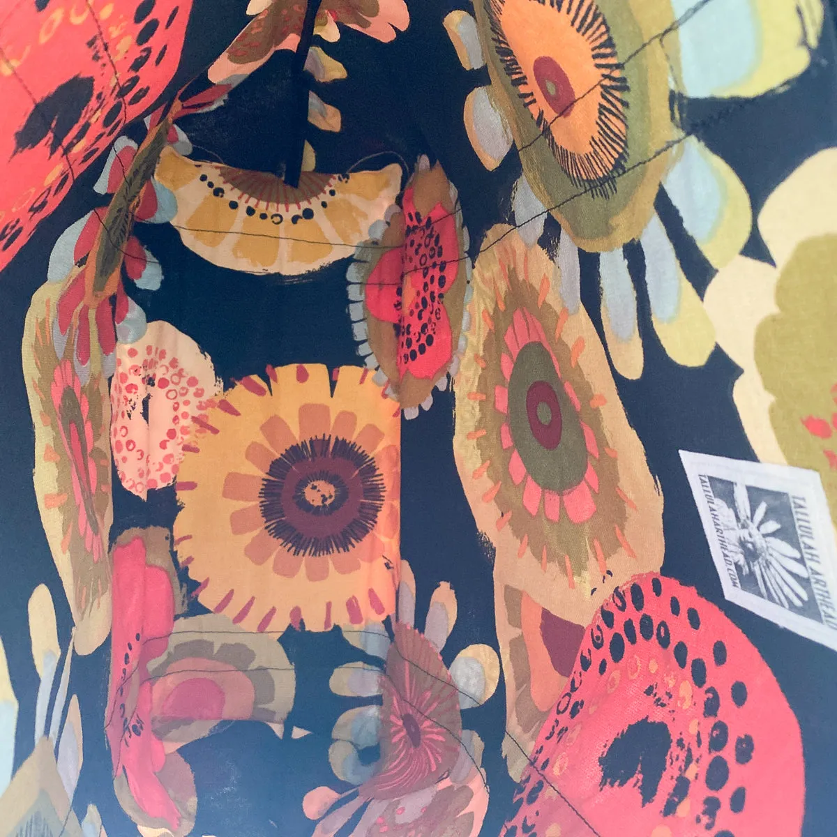 Oilcloth Market Bag / Red Floral