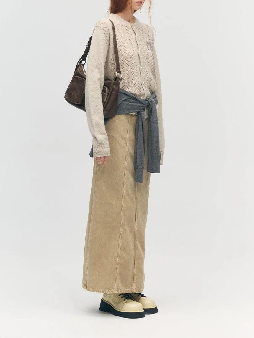 OUTPOCKET HOBO washed brown pull-up