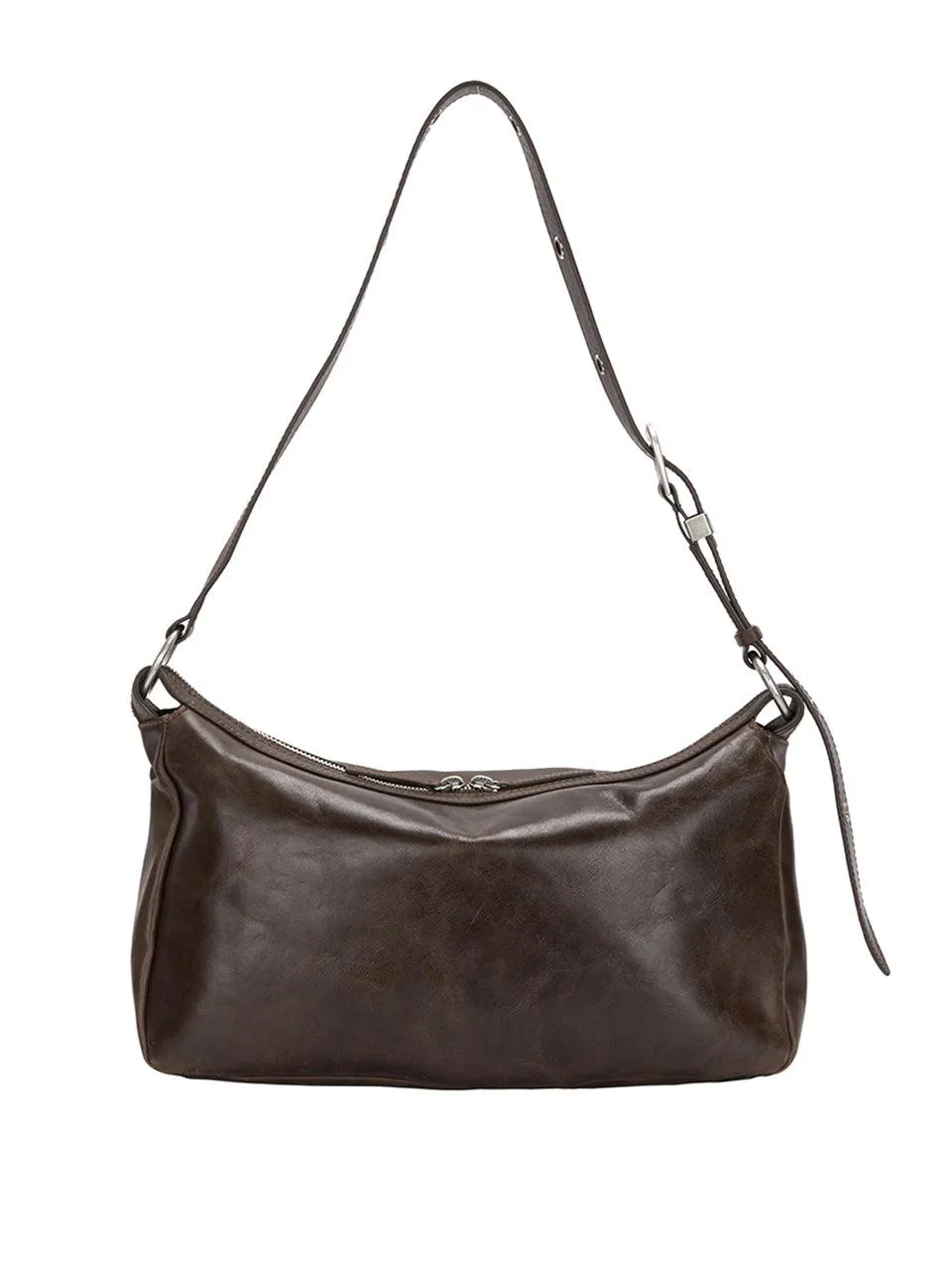 OUTPOCKET HOBO washed brown pull-up