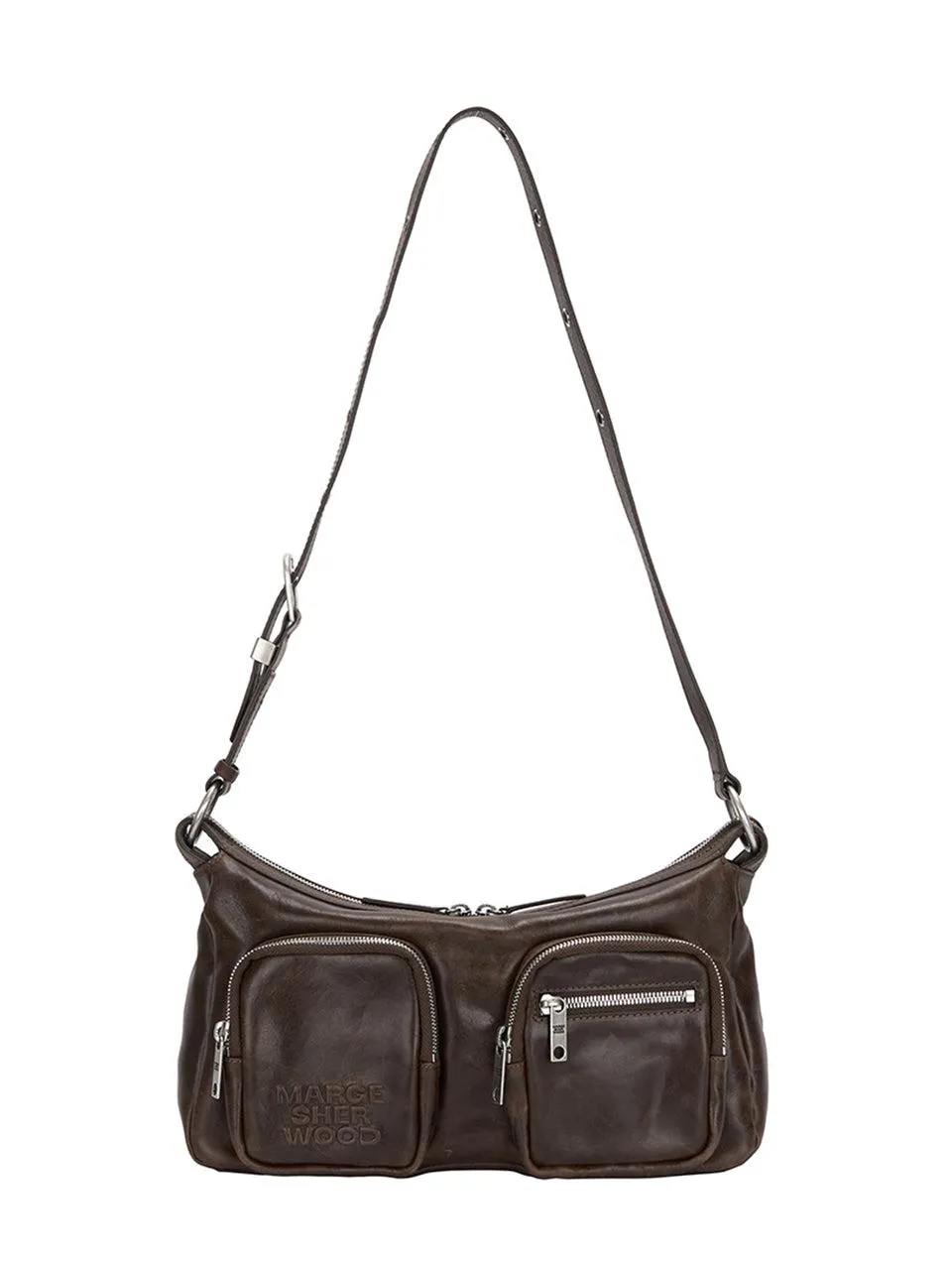 OUTPOCKET HOBO washed brown pull-up
