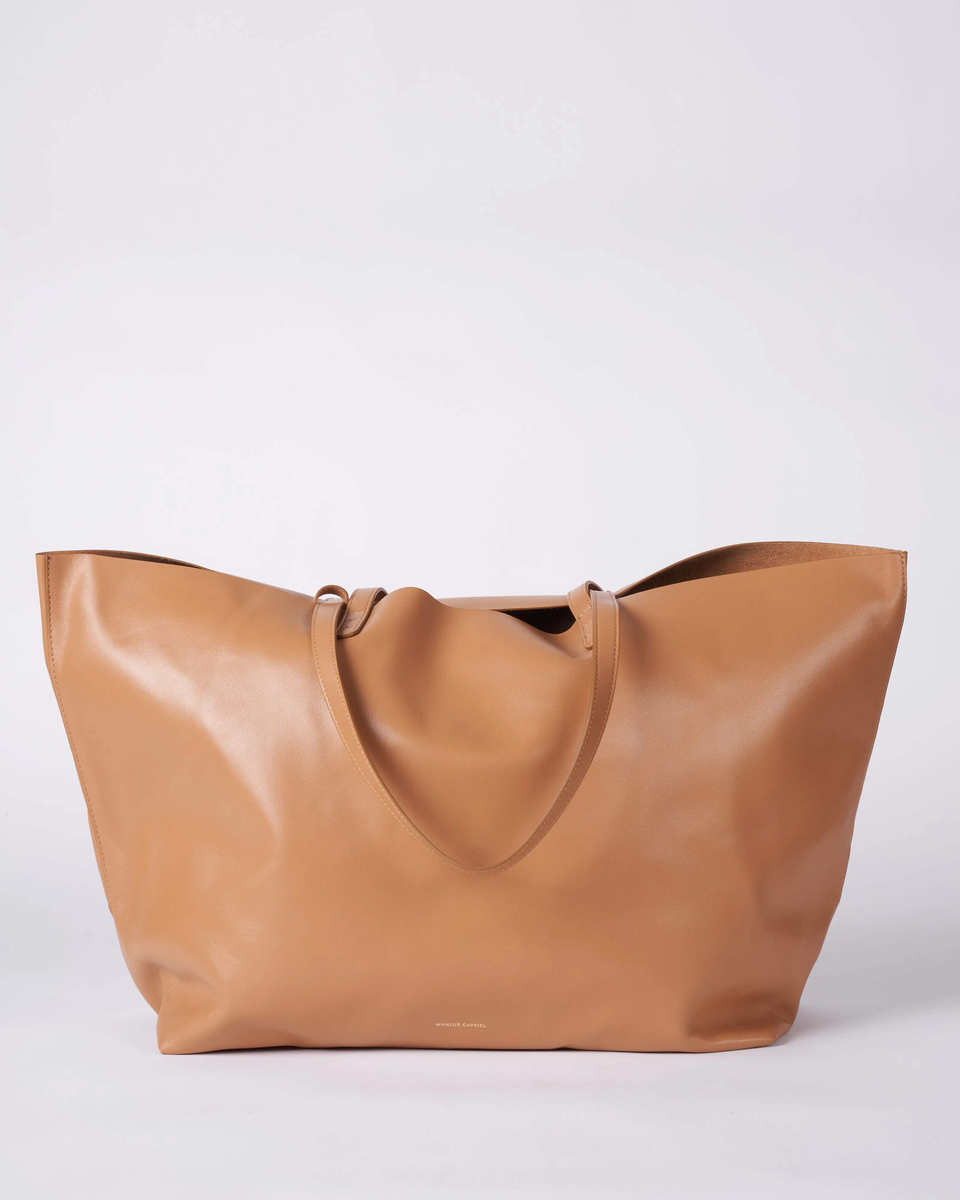 oversized tote - caramel