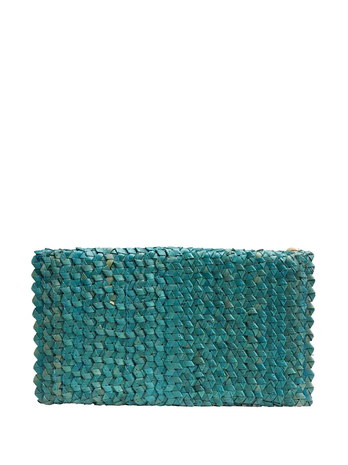 Pandegelang Raffia Seashell Clutch