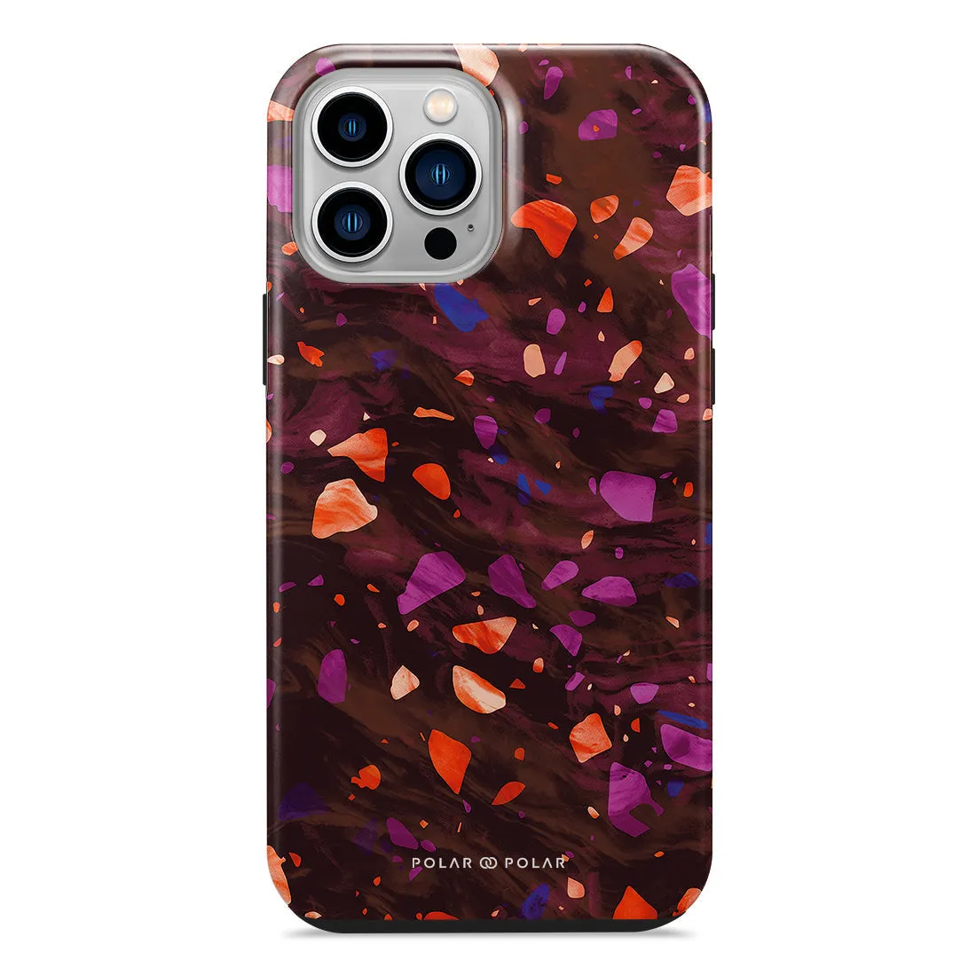 Paprika Terrazzo Gem Custom - iPhone 14 Pro Max Case