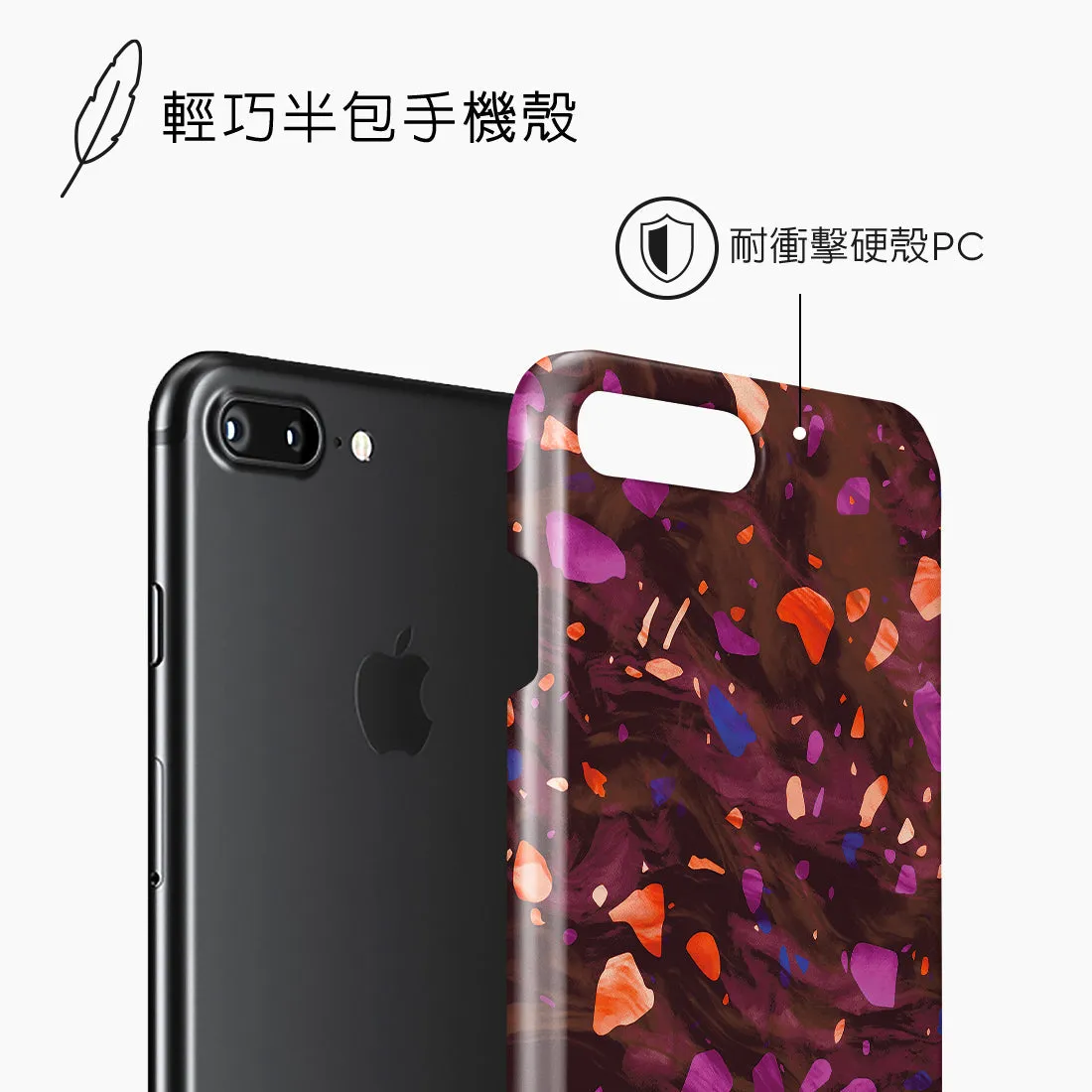 Paprika Terrazzo Gem - iPhone 8 Plus/7 Plus Case