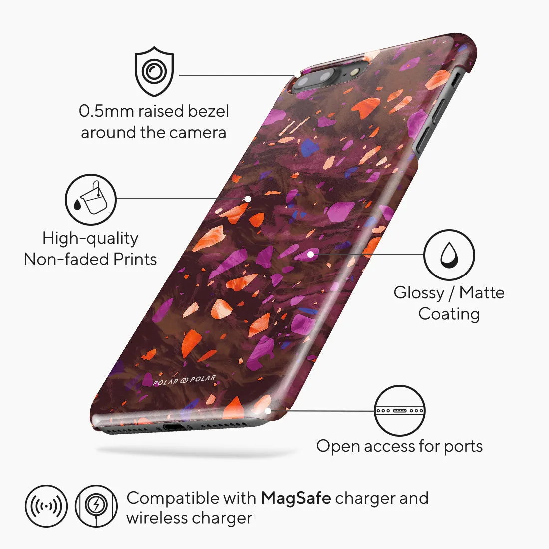 Paprika Terrazzo Gem - iPhone 8 Plus/7 Plus Case