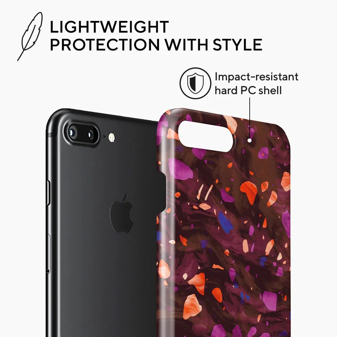 Paprika Terrazzo Gem - iPhone 8 Plus/7 Plus Case
