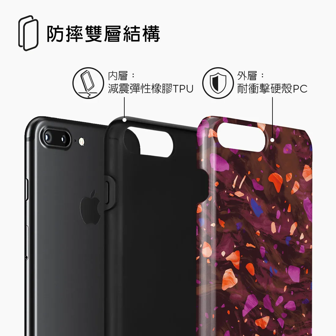 Paprika Terrazzo Gem - iPhone 8 Plus/7 Plus Case