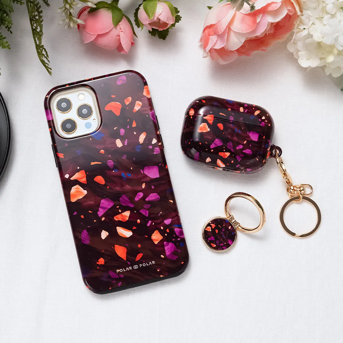 Paprika Terrazzo Gem - iPhone XR Custom Case