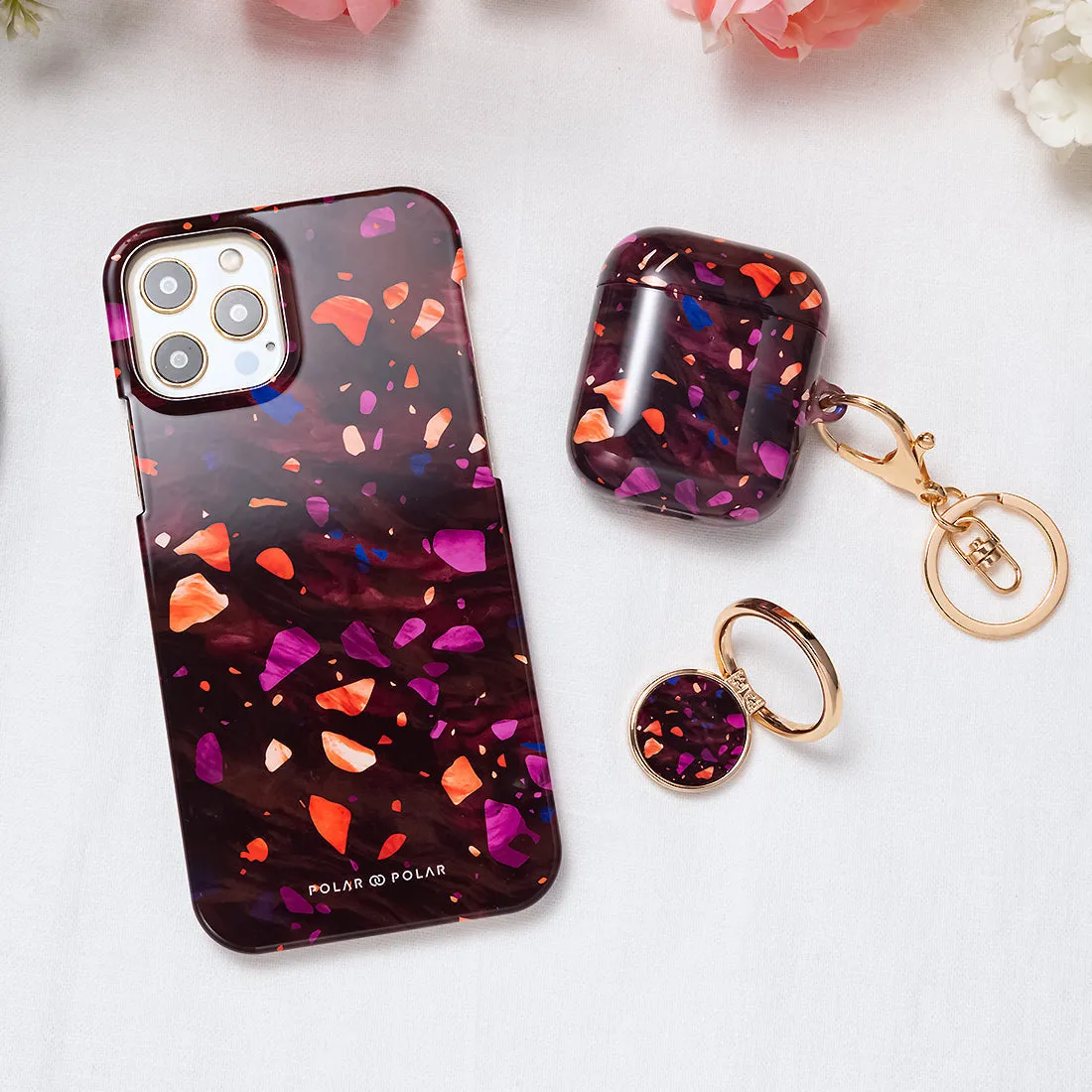 Paprika Terrazzo Gem - iPhone XR Custom Case