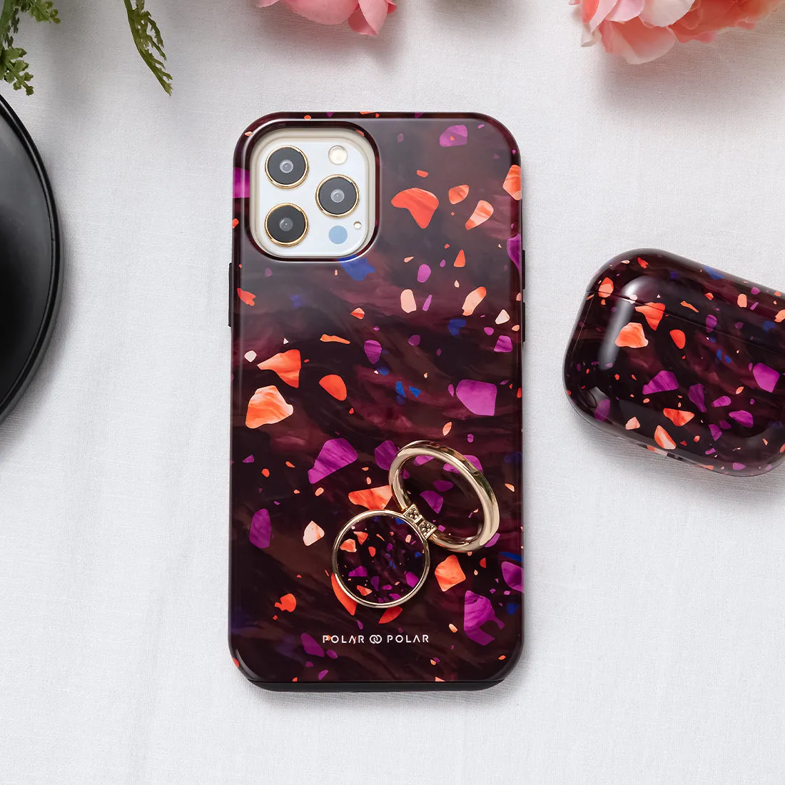 Paprika Terrazzo Gem - iPhone XR Custom Case