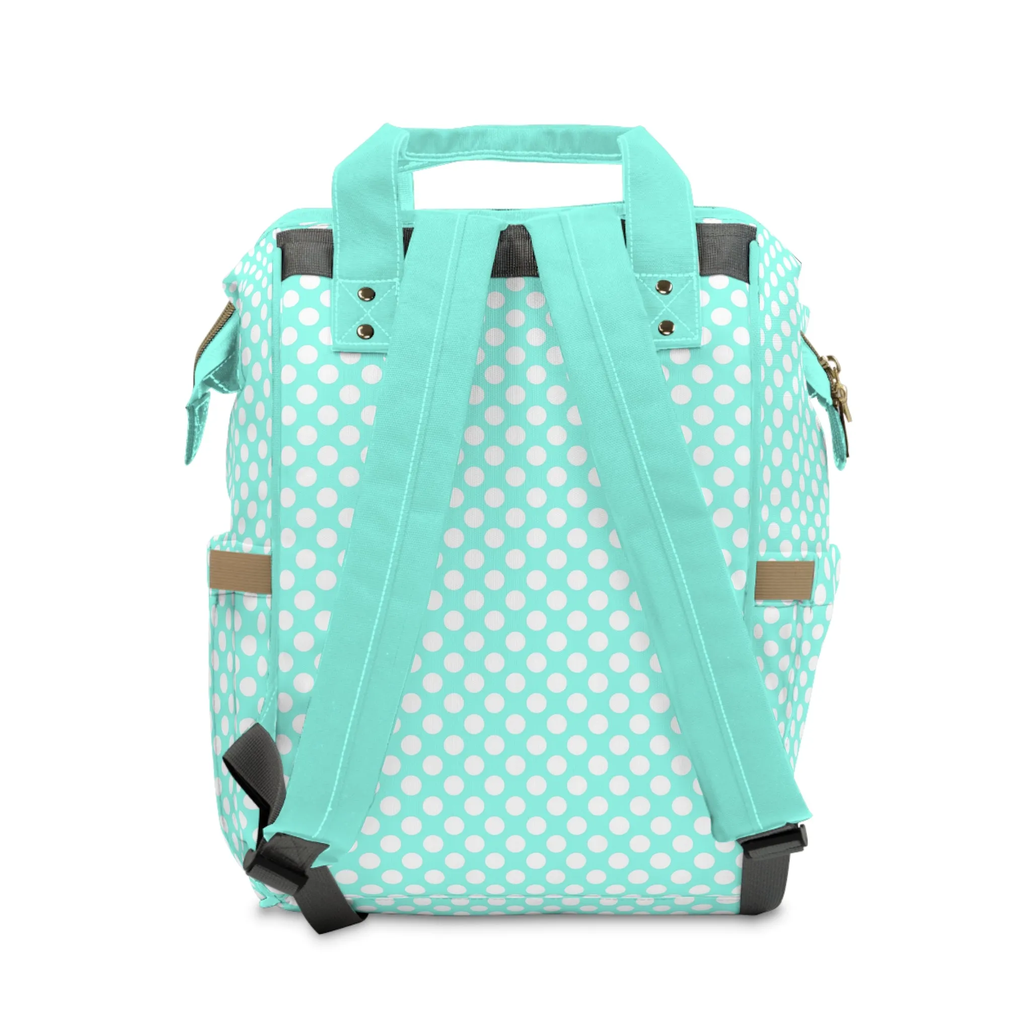Pastel Polka Dot Diaper Backpack - Stylish & Multifunctional Baby Bag with Polka Dot Patterns, Perfect for Trendy Parents