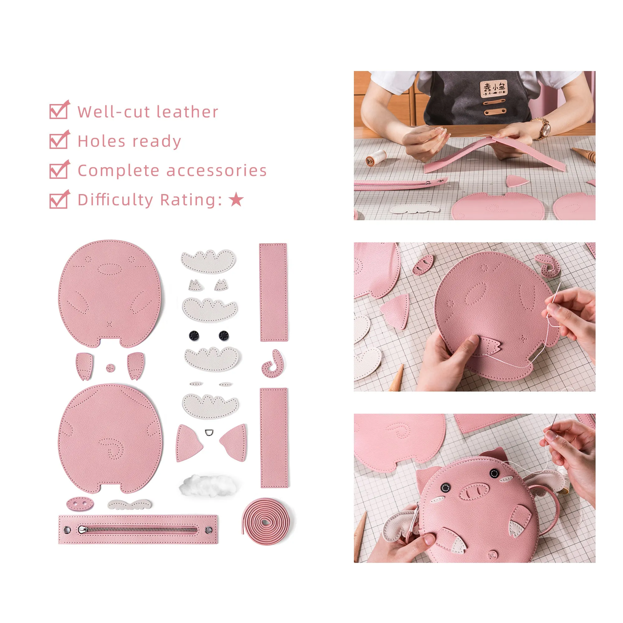 Peppa Pig Leather Bag Kit