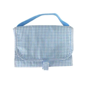 Personalized Gingham Baby Blue Hang Around