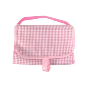 Personalized Gingham Baby Pink Hang Around