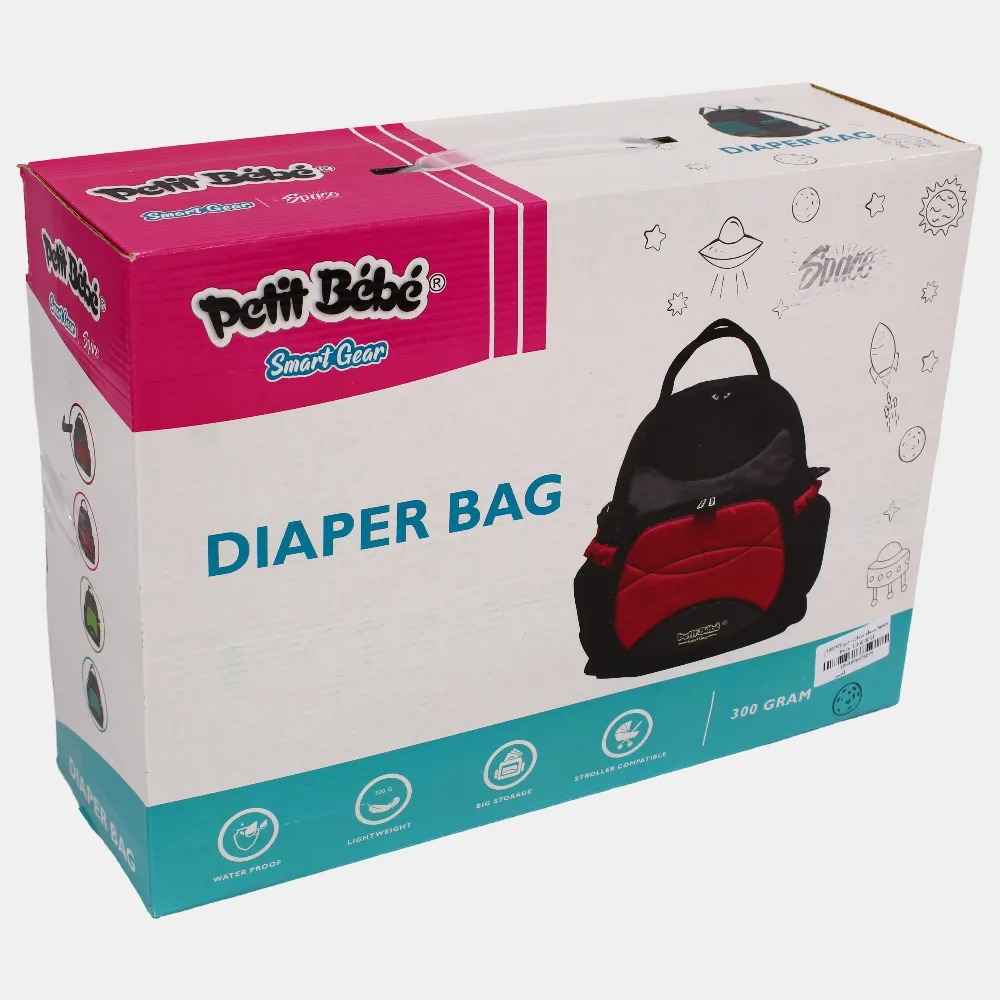 Petit Bebe Smart Gear Diaper Bag – Red