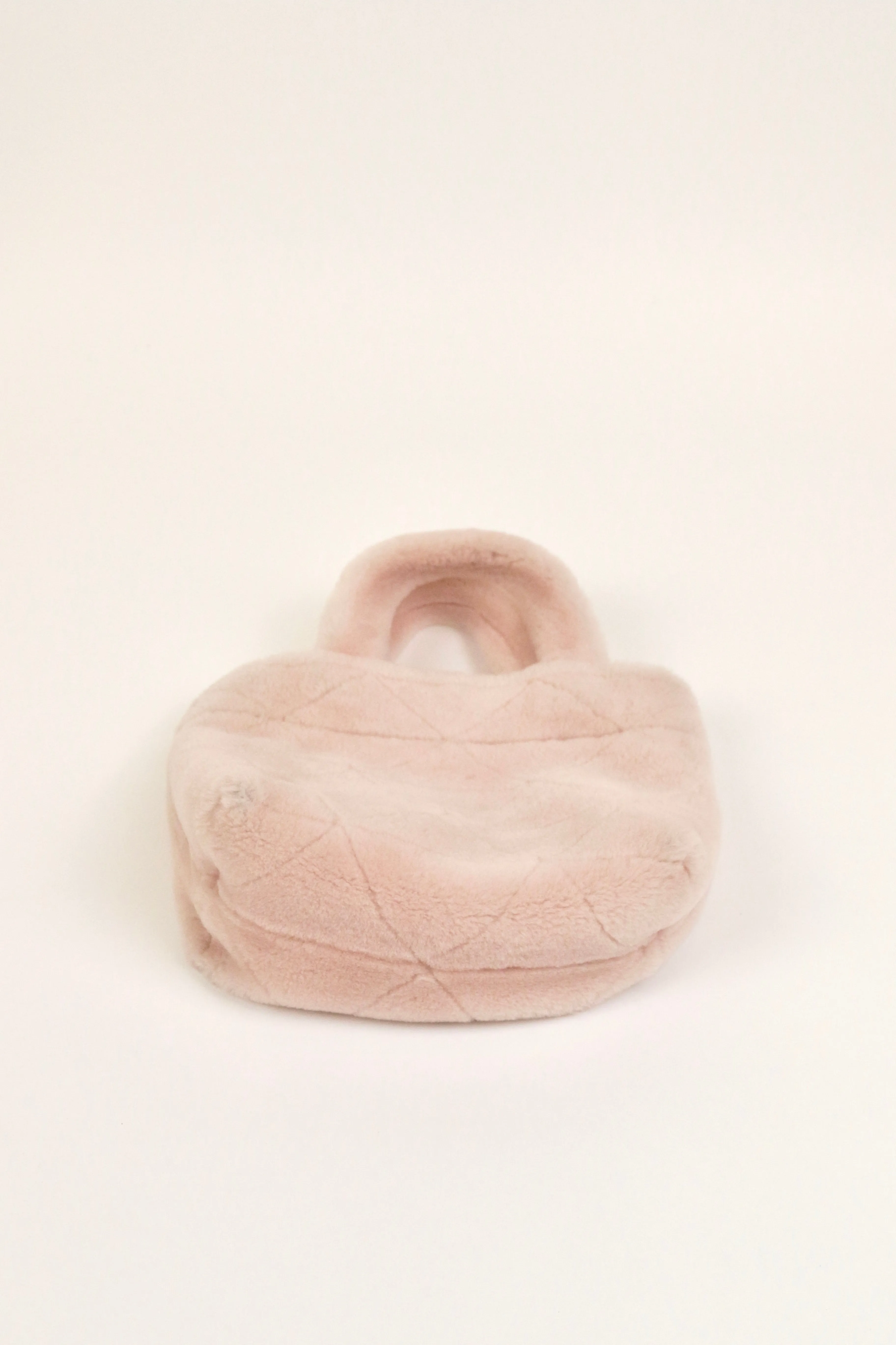 Pink Shearling Tote