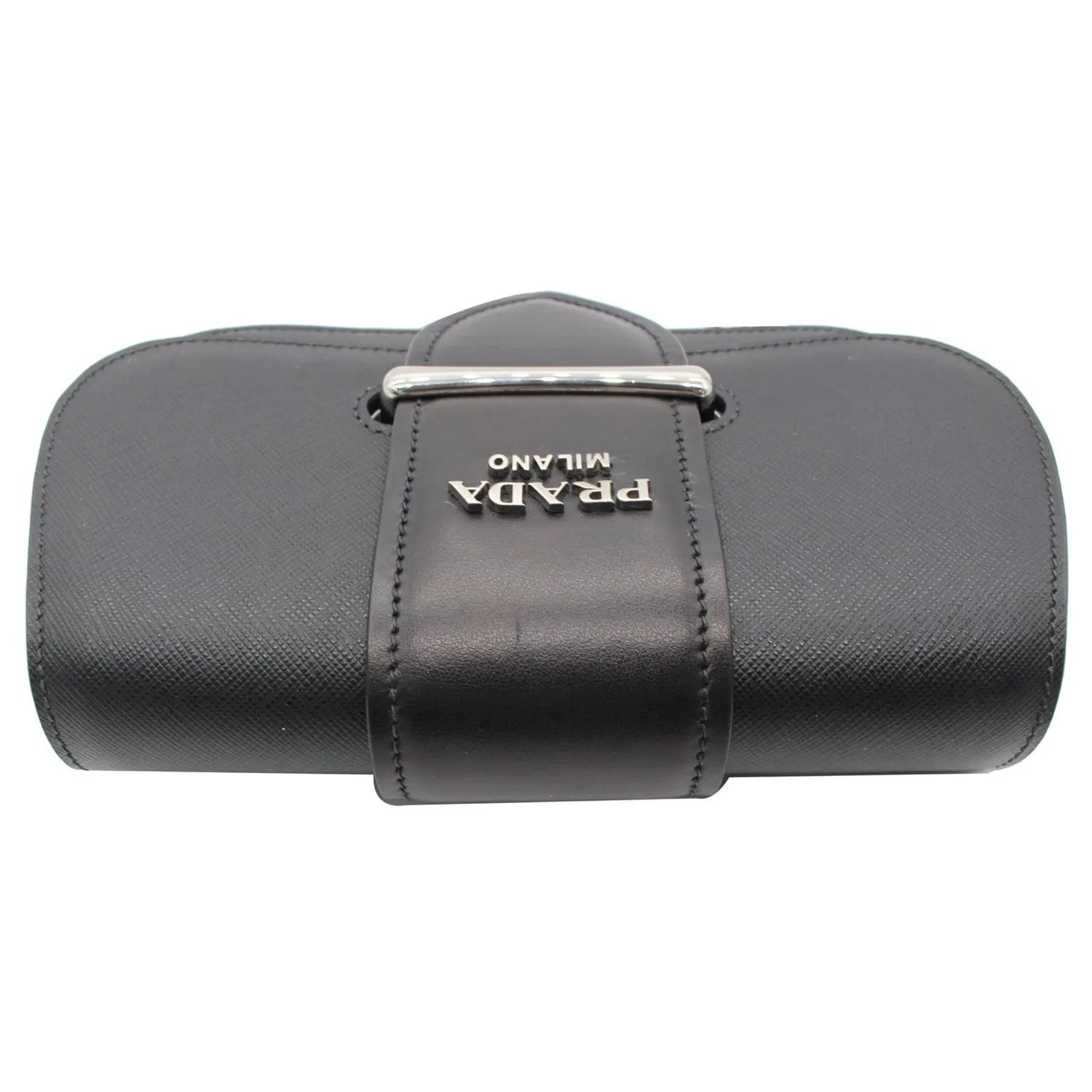 PRADA City Sidonie Small Leather Crossbody Bag Black