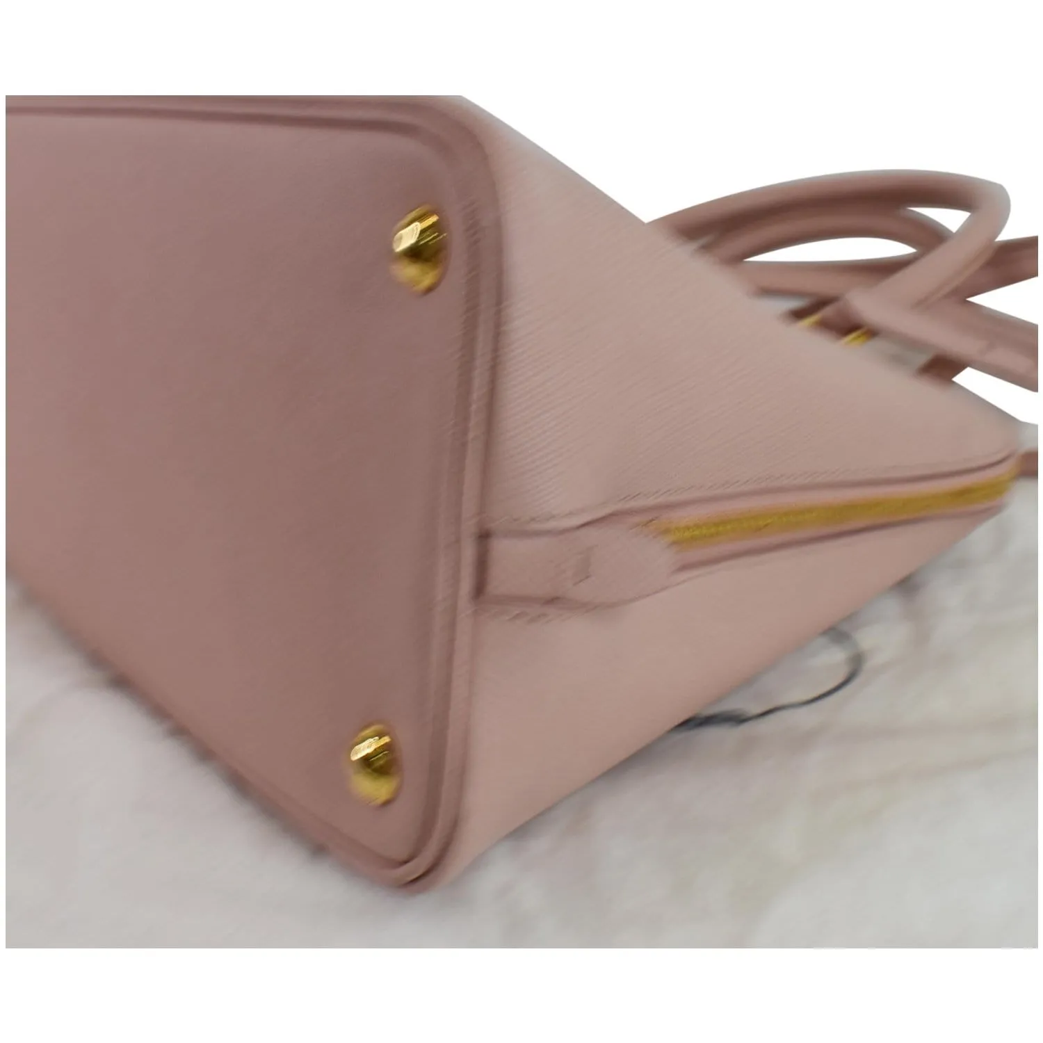 PRADA Promenade Small Saffiano Leather Shoulder Bag Pink
