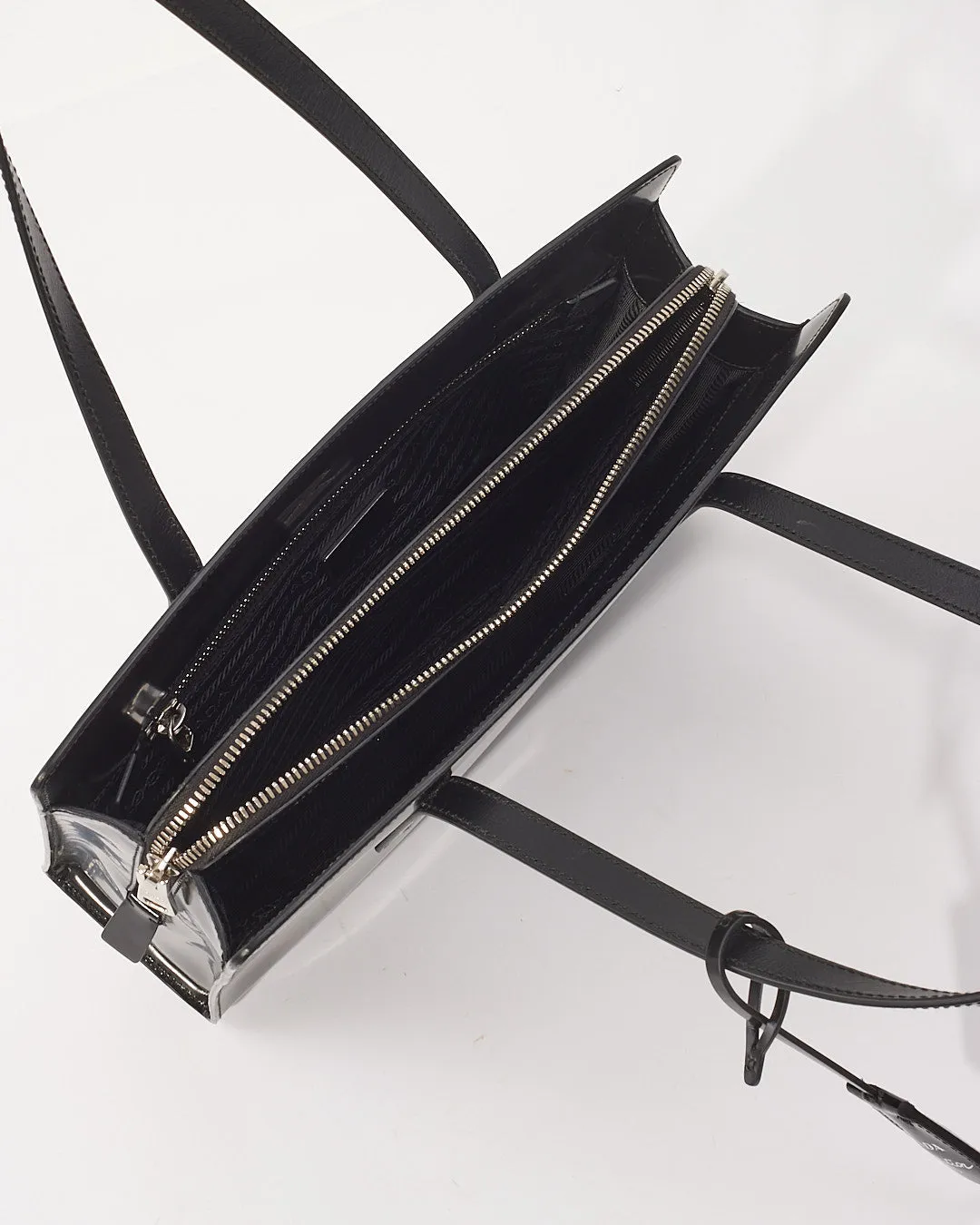 Prada Re-Edition 1995  Black Brushed-Leather Medium Handbag