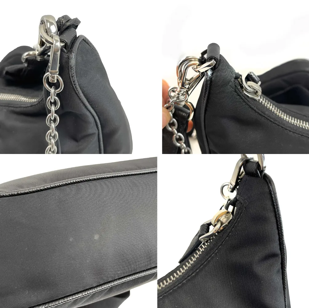 Prada Re-Edition 2005 Shoulder Bag Tessuto Small Black