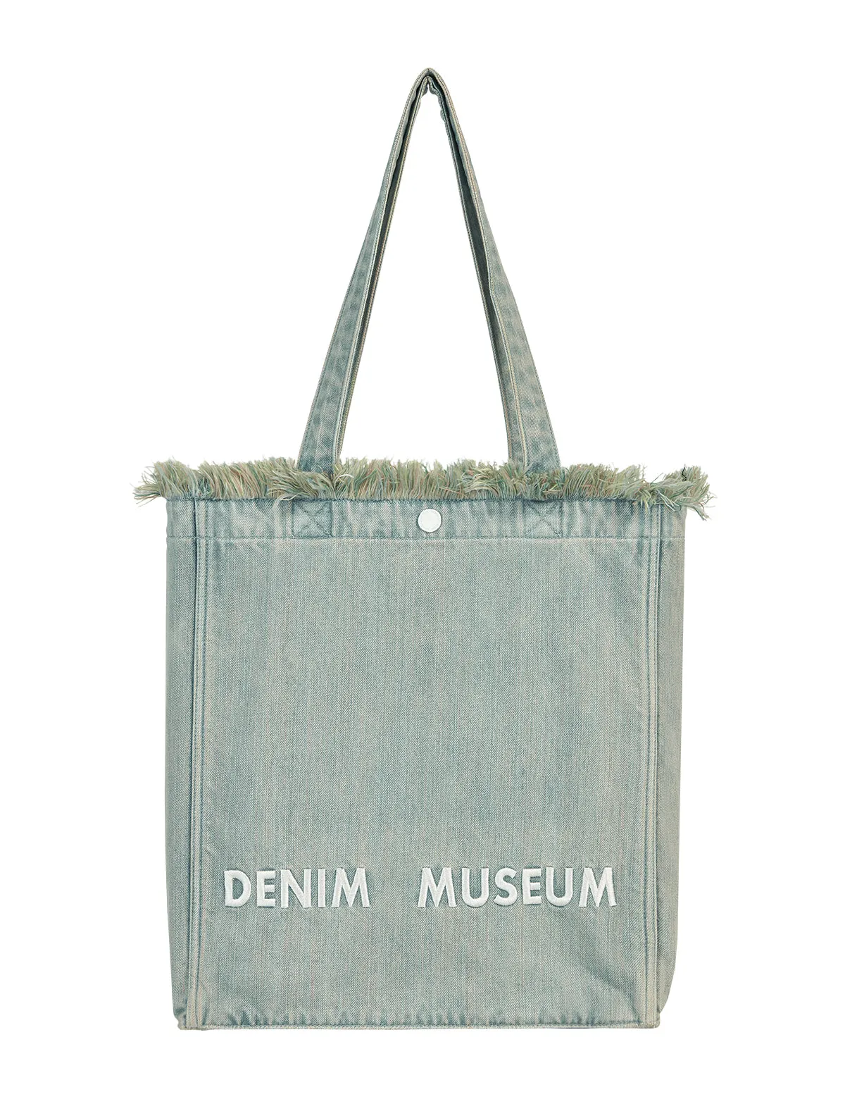 Premium Green Yarn Fringe Boho Designer Women Purse, 2025 Summer Lightweight Foldable Large Denim Tote Bag with Pockets