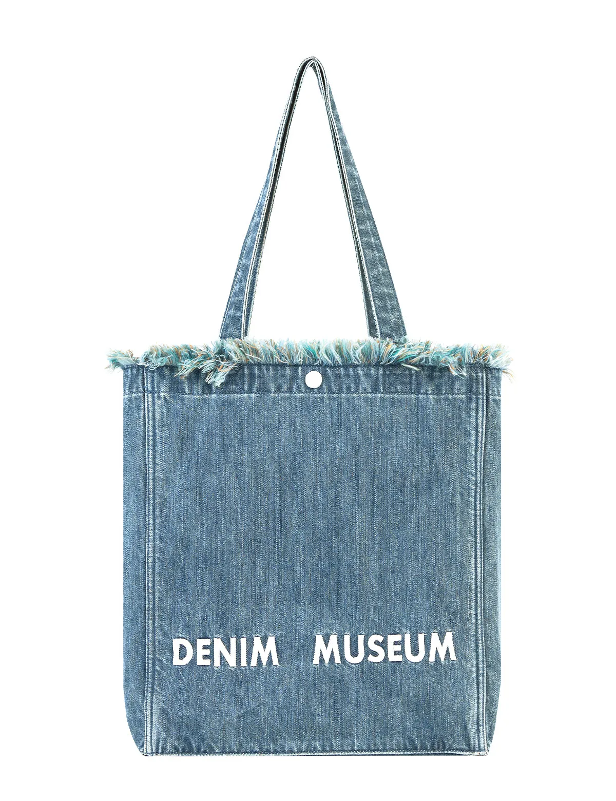 Premium Green Yarn Fringe Boho Designer Women Purse, 2025 Summer Lightweight Foldable Large Denim Tote Bag with Pockets