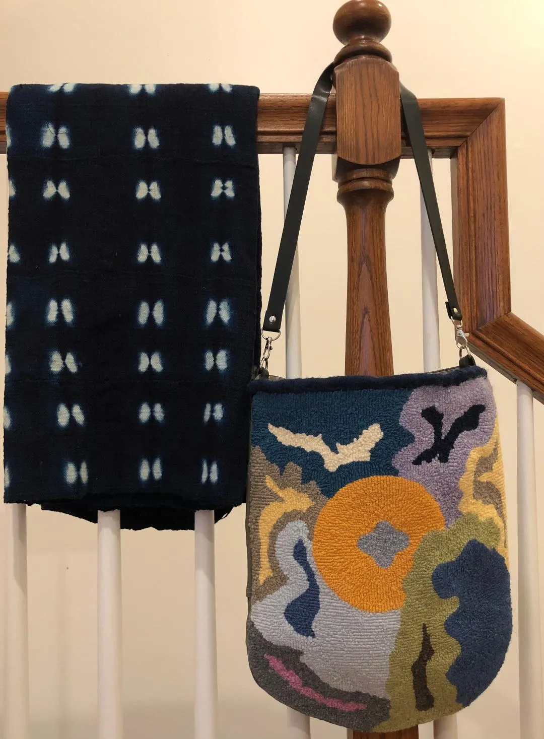 Punch Needle Tote Bag and Pouch