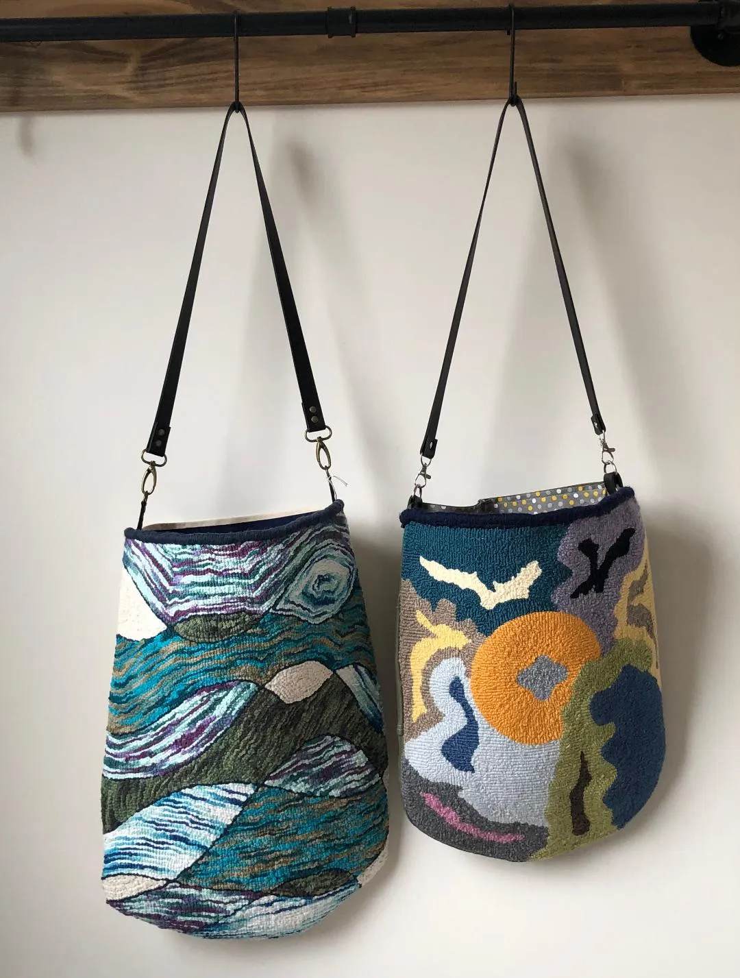 Punch Needle Tote Bag and Pouch