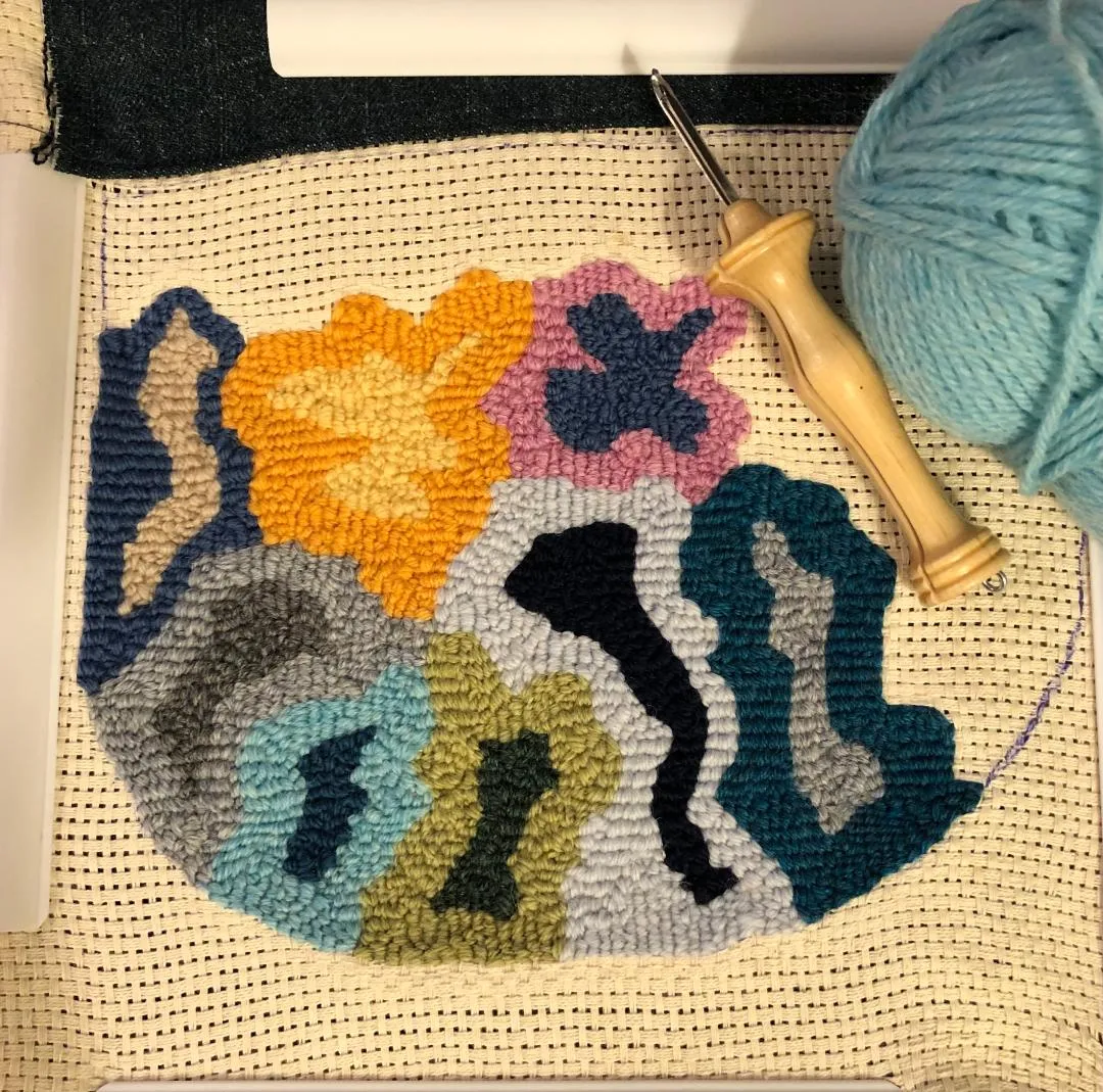 Punch Needle Tote Bag and Pouch