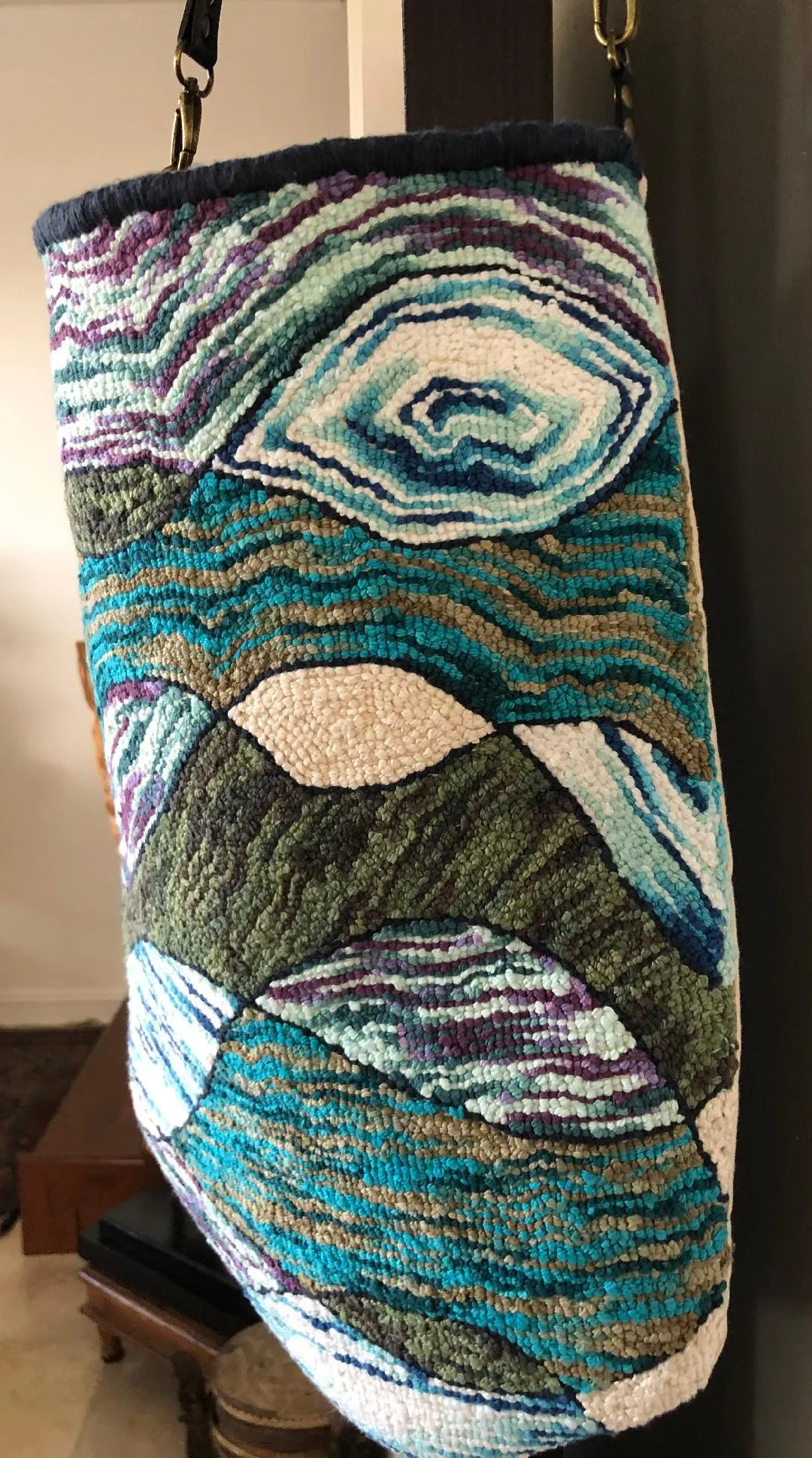 Punch Needle Tote Bag and Pouch