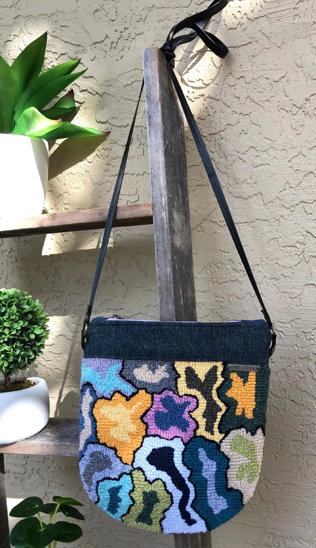 Punch Needle Tote Bag and Pouch