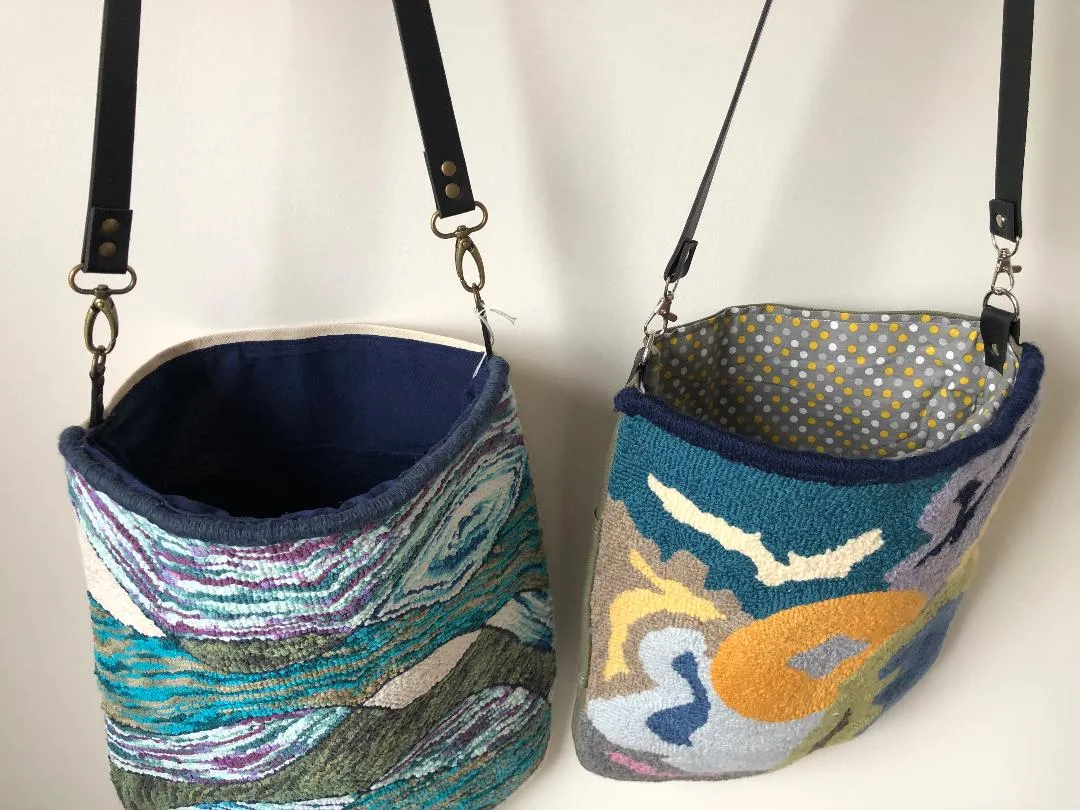 Punch Needle Tote Bag and Pouch