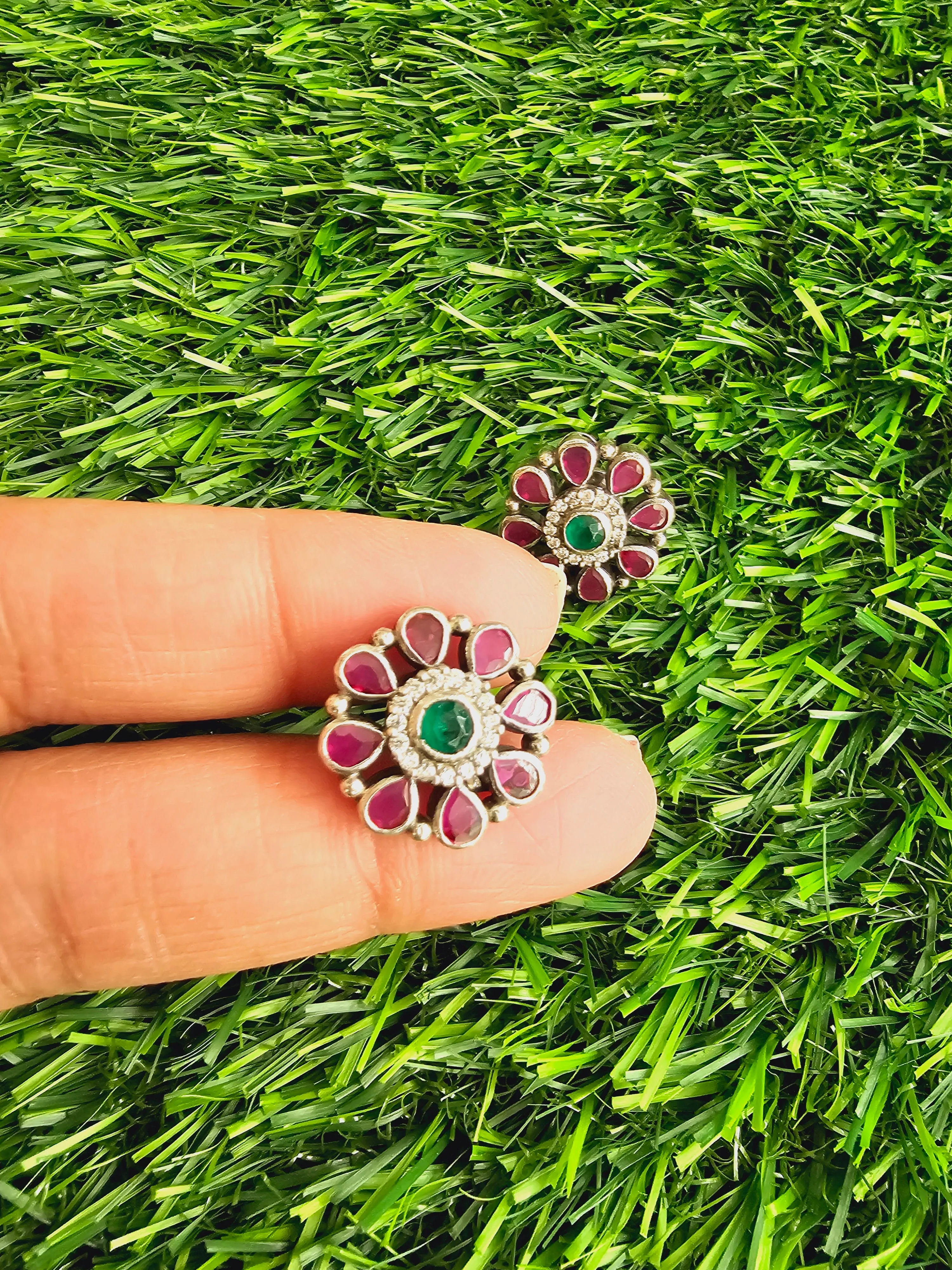 Pure 925 Silver Stud Earrings