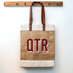 QTR - Natural Tall Tote Bag
