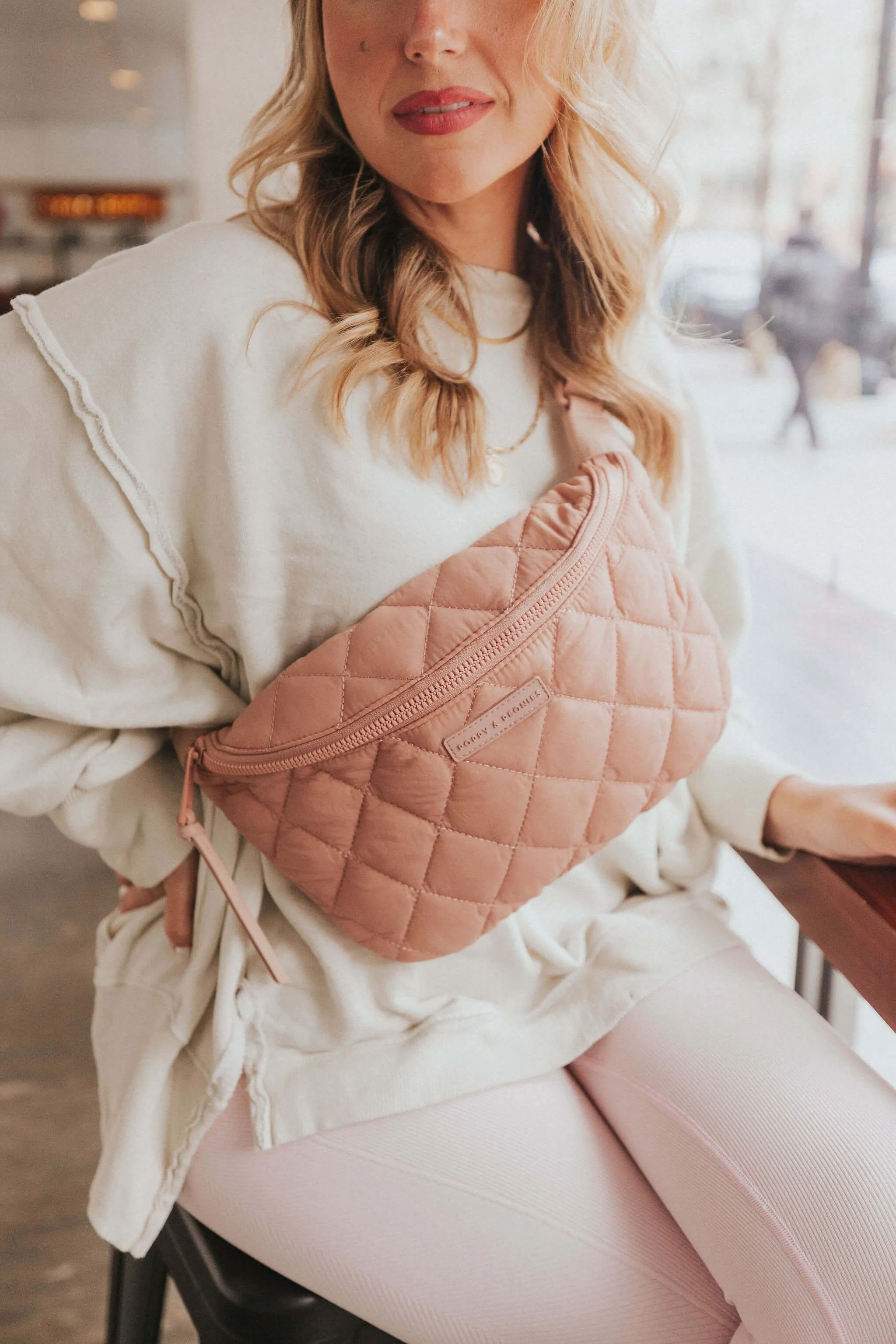 Quilted Large Sidekick Blush