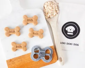 "2025" Small Dog BONE Shaped Cookie Cutter