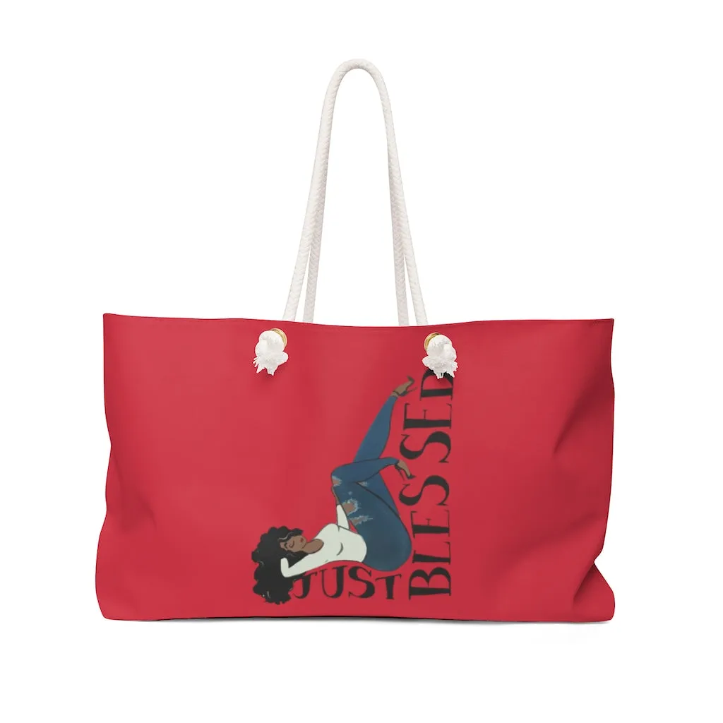 "Just Blessed" Weekender Bag