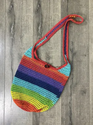 Rainbow Crochet Shoulder Bag