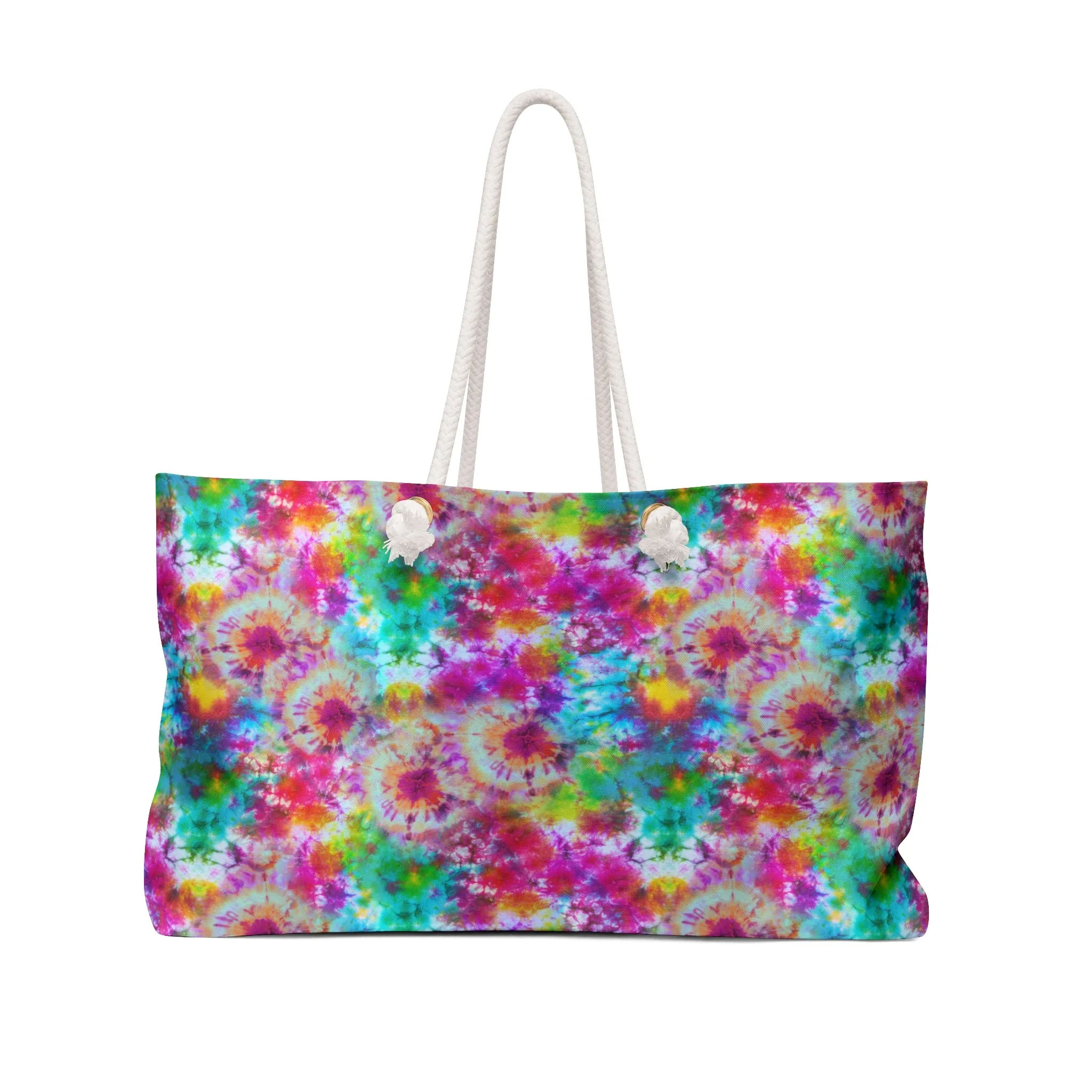 Rainbow Tie Dye Weekender Bag
