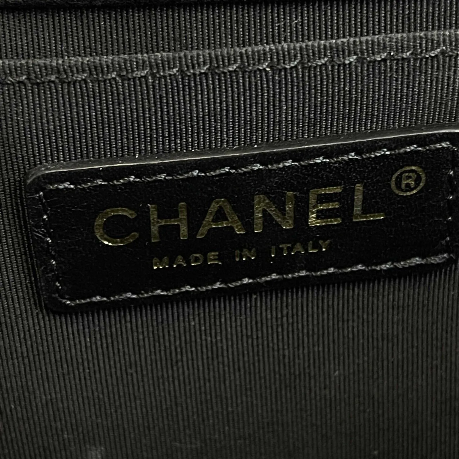 RARE Chanel Double Flap Pocket Medium CC Charm Black Handbag 2017