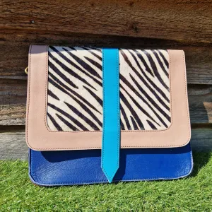 Recycled Leather Large Crossbody Handbag 207-106