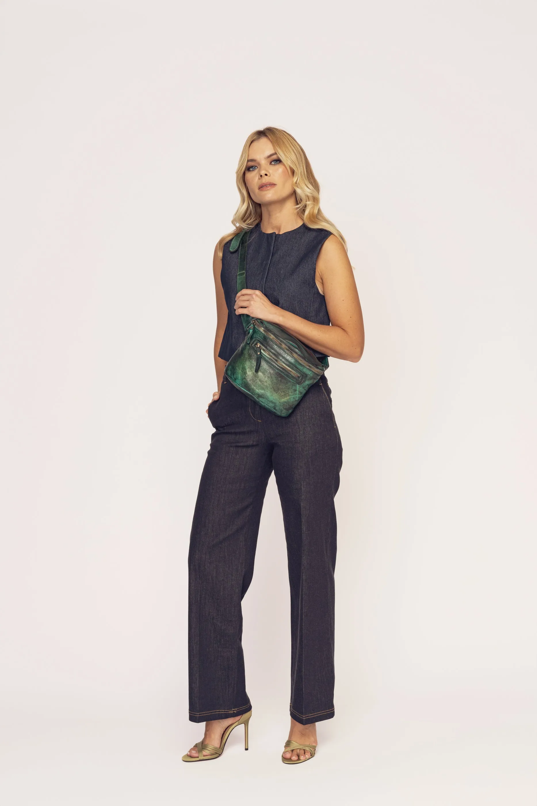 Rider Crossbody Sling Bag - Limited Edition - Gold Green - CANADA