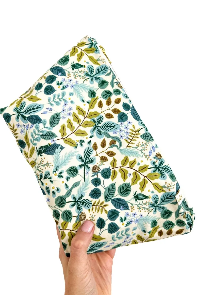 Rifle Paper Co. Sage Garden 3 Piece Cosmetic & Toiletry Bag Set