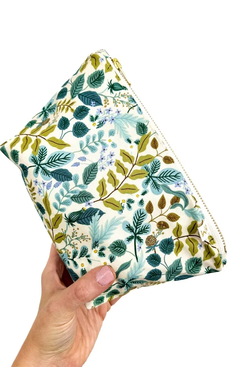 Rifle Paper Co. Sage Garden 3 Piece Cosmetic & Toiletry Bag Set