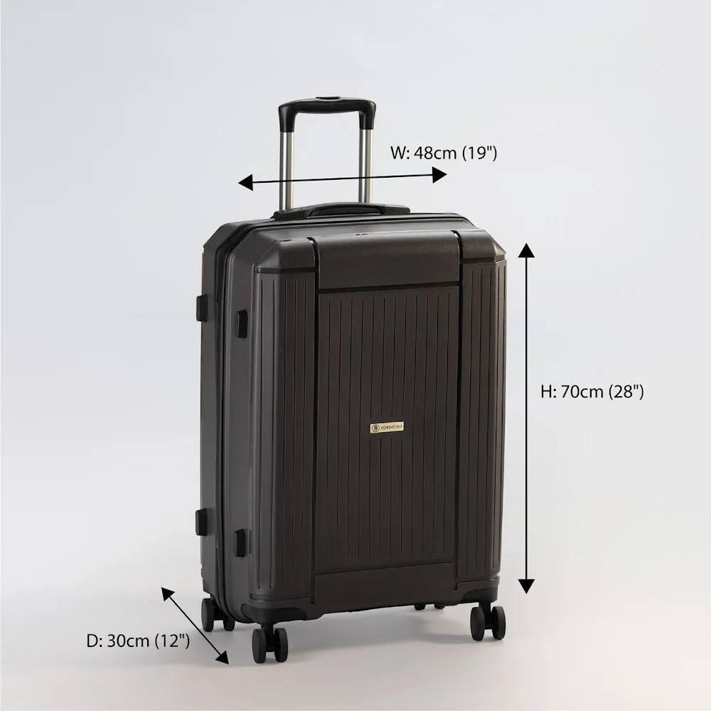 Robinsons Classic Large 28" Luggage - Hardside PP Extra Durable Quality - Dark Grey